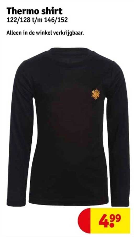 Thermo shirt 122/128 t/m 146/152