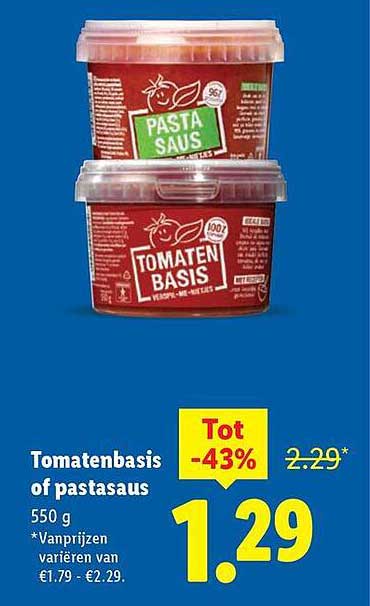 Tomatenbasis of pastasaus