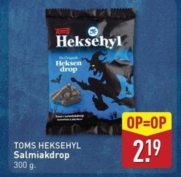 TOMS HEKSEHYL Salmiakdrop 300 g.