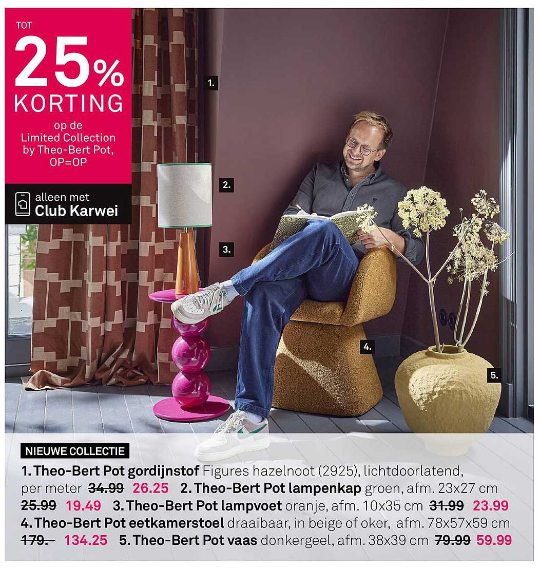 Tot 25% KORTING op de Limited Collection by Theo-Bert Pot, OP=OP