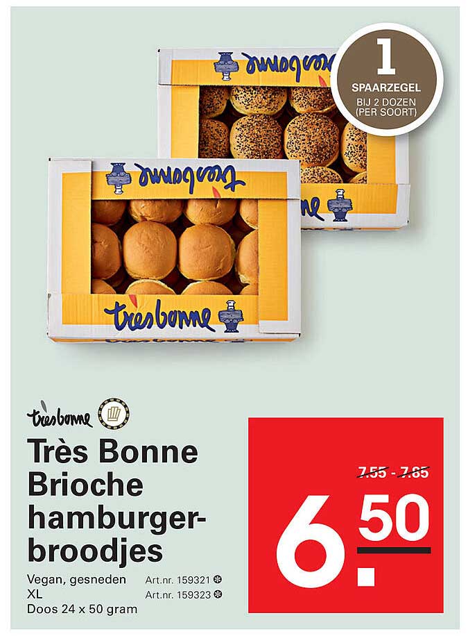 Très Bonne Brioche hamburgerbroodjes