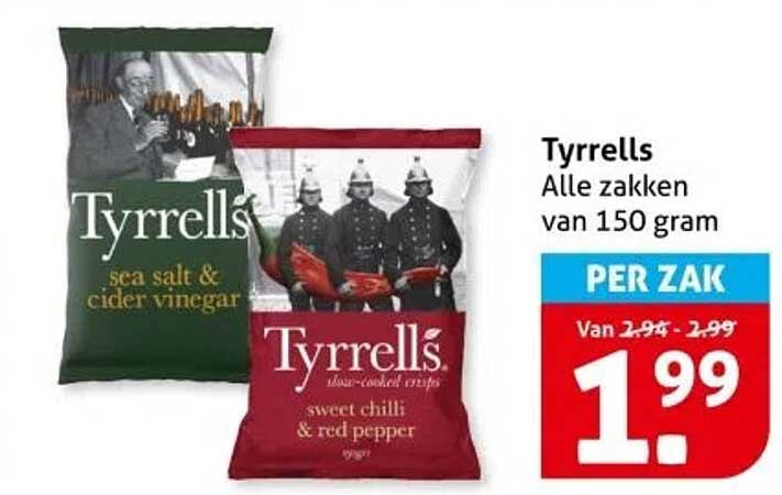 Tyrrells - Alle zakken van 150 gram