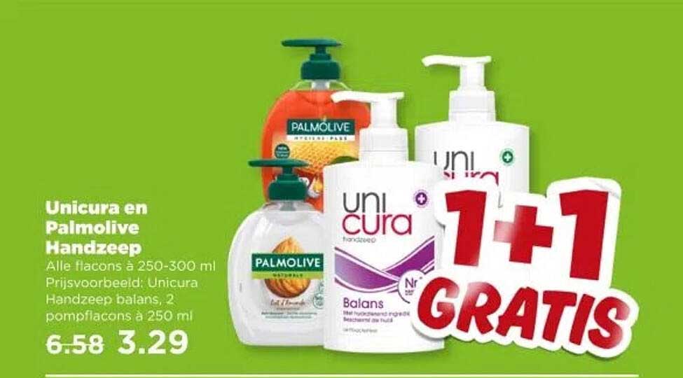 Unicura en Palmolive Handzeep