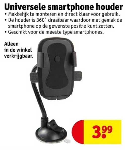 Universele smartphone houder