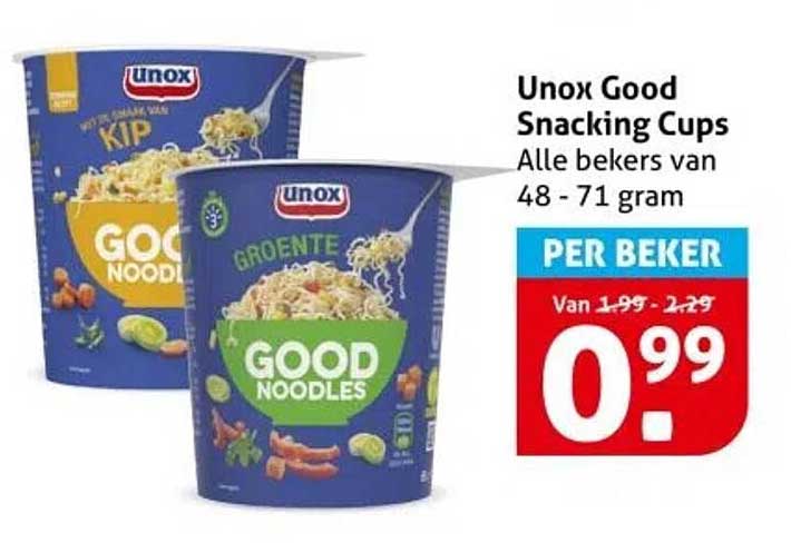 Unox Good Snacking Cups