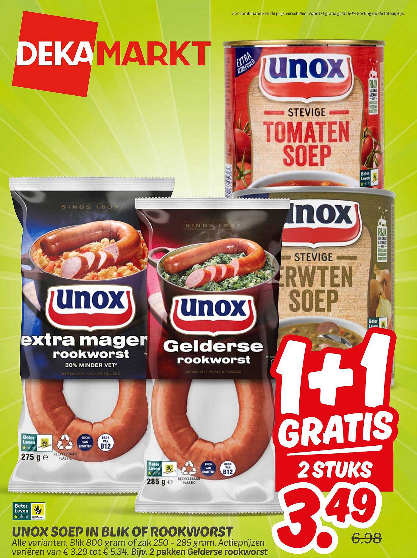 UNOX Soep in Blik of Rookworst