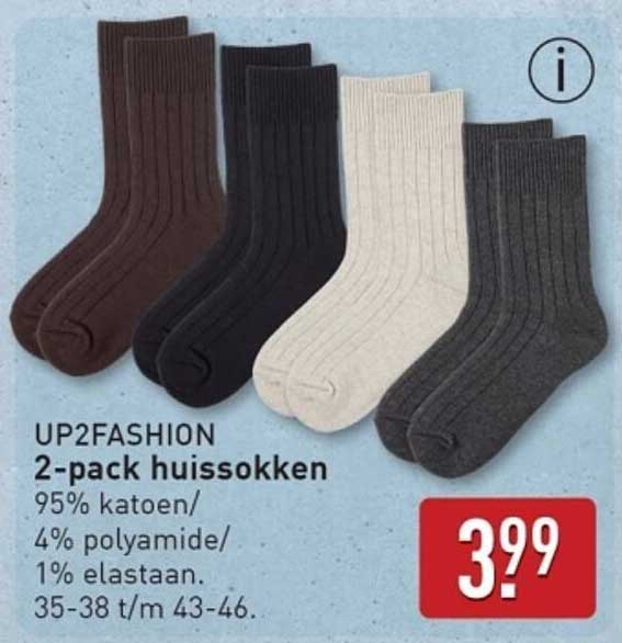 UP2FASHION 2-pack huissokken