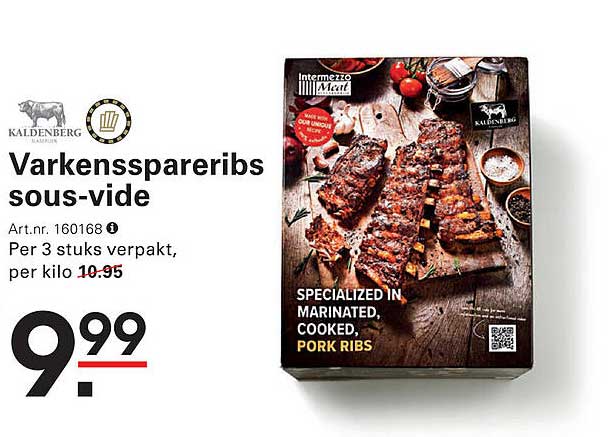 Varkensspareribs sous-vide