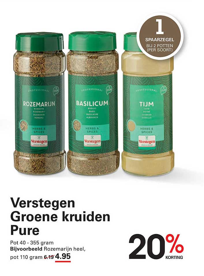 Verstegen Groene kruiden Pure