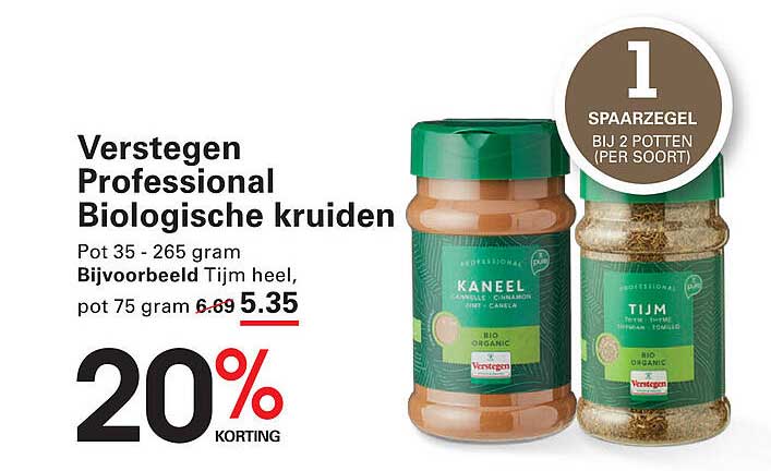 Verstegen Professional Biologische kruiden