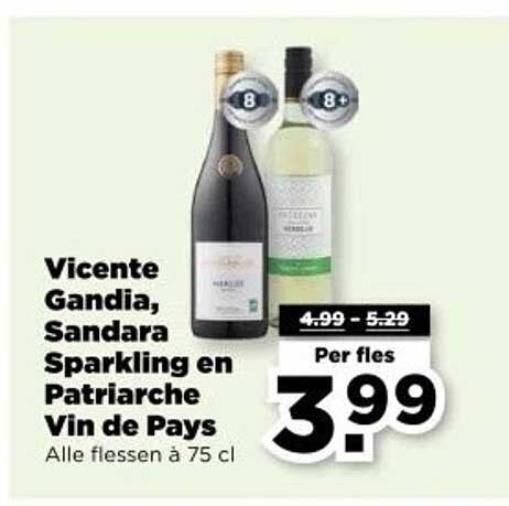 Vicente Gandia, Sandara Sparkling en Patriarche Vin de Pays