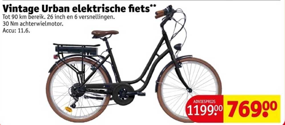 Vintage Urban elektrische fiets**