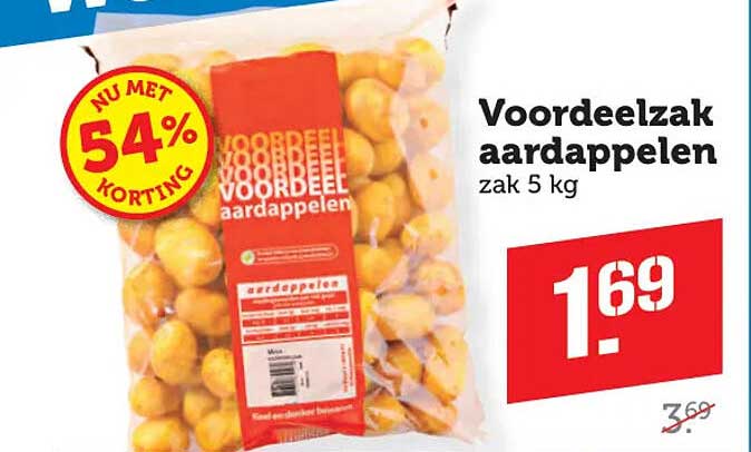 Voordeeltas aardappelen zak 5 kg