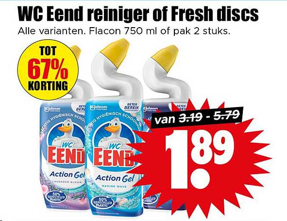 WC Eend reiniger of Fresh discs