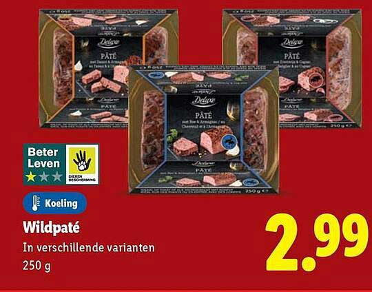 Wildpaté in verschillende varianten 250 g