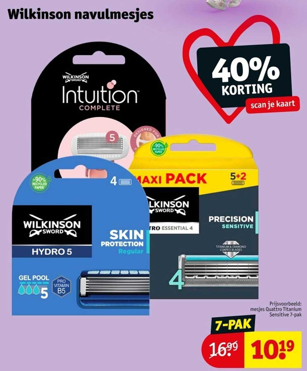 Wilkinson navulmesjes