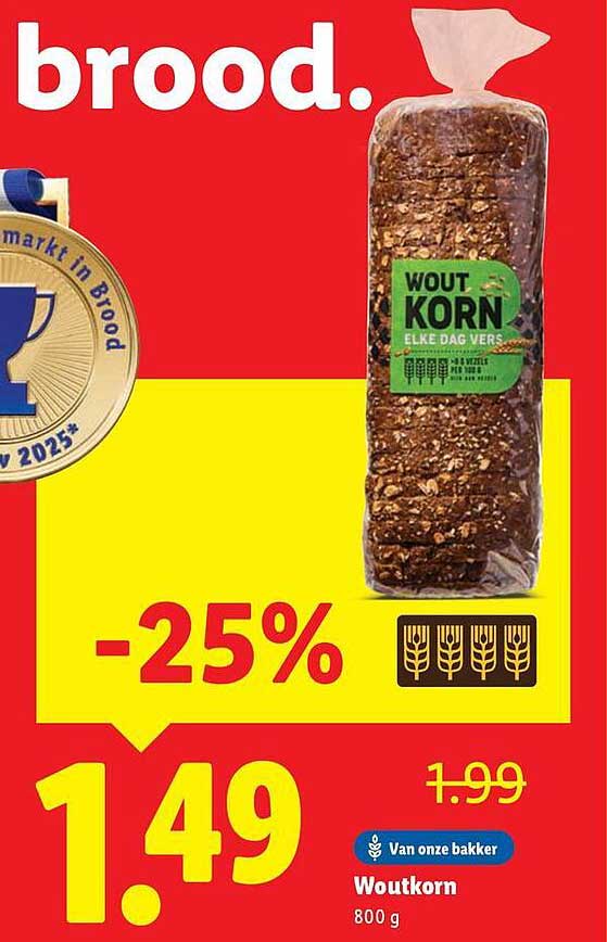 Woutkorn Brood 800 g