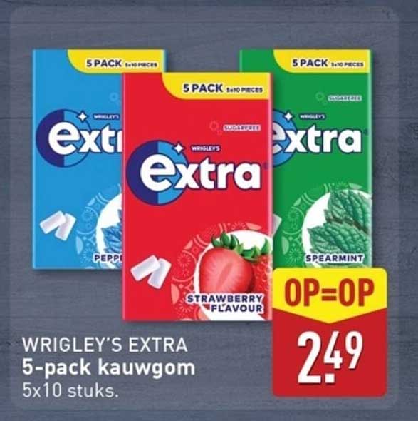 WRIGLEY'S EXTRA 5-pack kauwgom