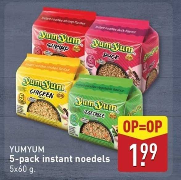 YUMYUM 5-pack instant noedels