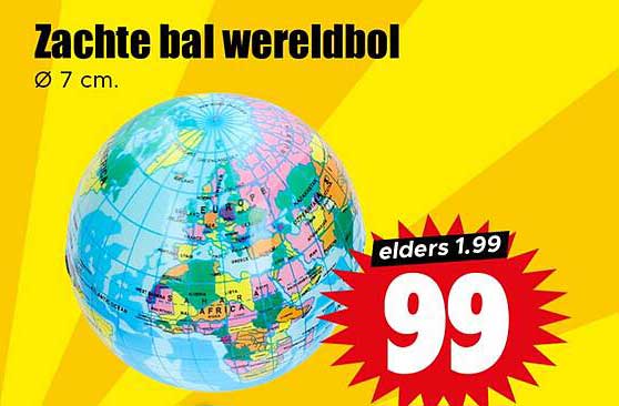 Zachte bal wereldbol