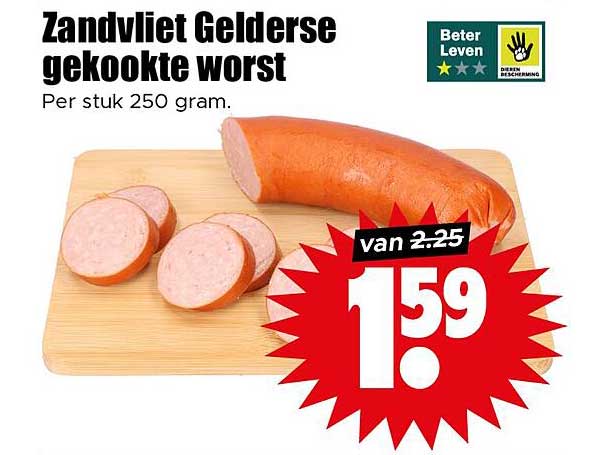 Zandvliet Gelderse gekookte worst