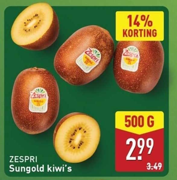 ZESPRI Sungold kiwi's
