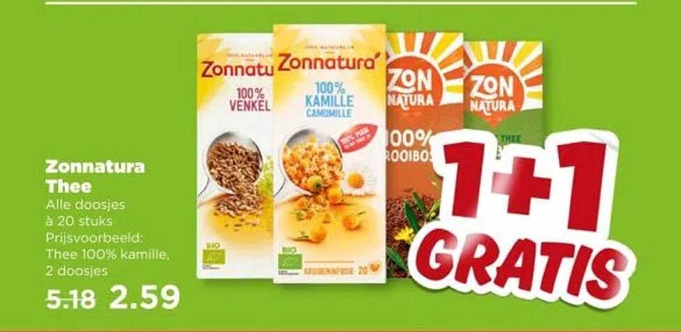 Zonnatura Thee - 1+1 Gratis