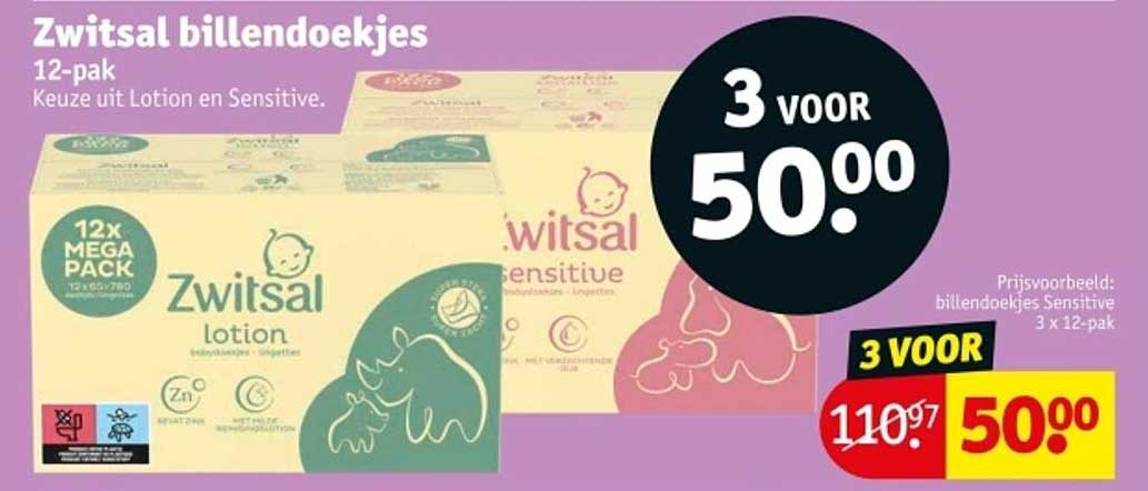 Zwitsal billendoekjes 12-pak