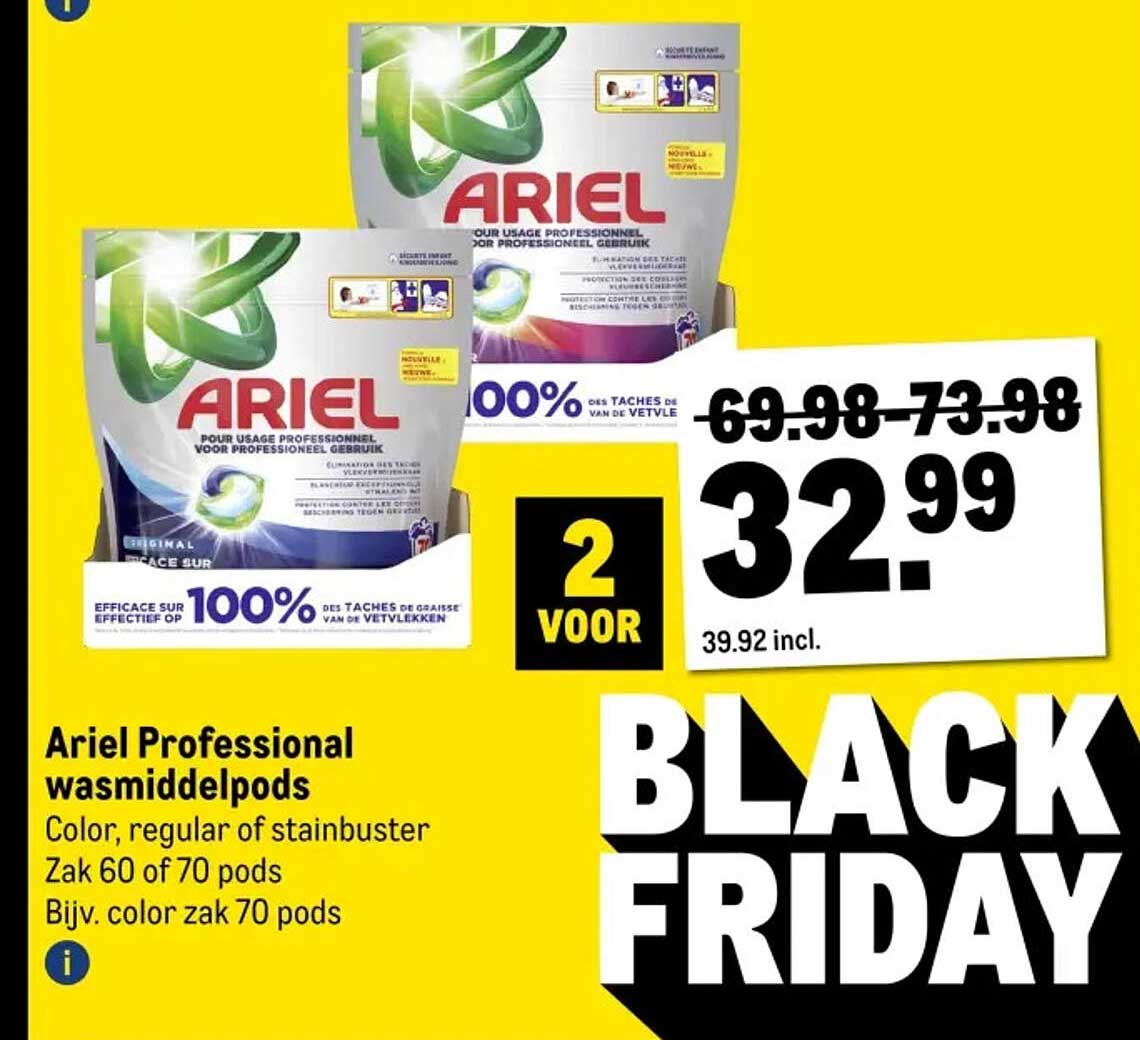 Ariel Professional wasmiddelpods Color, regular of stainbuster