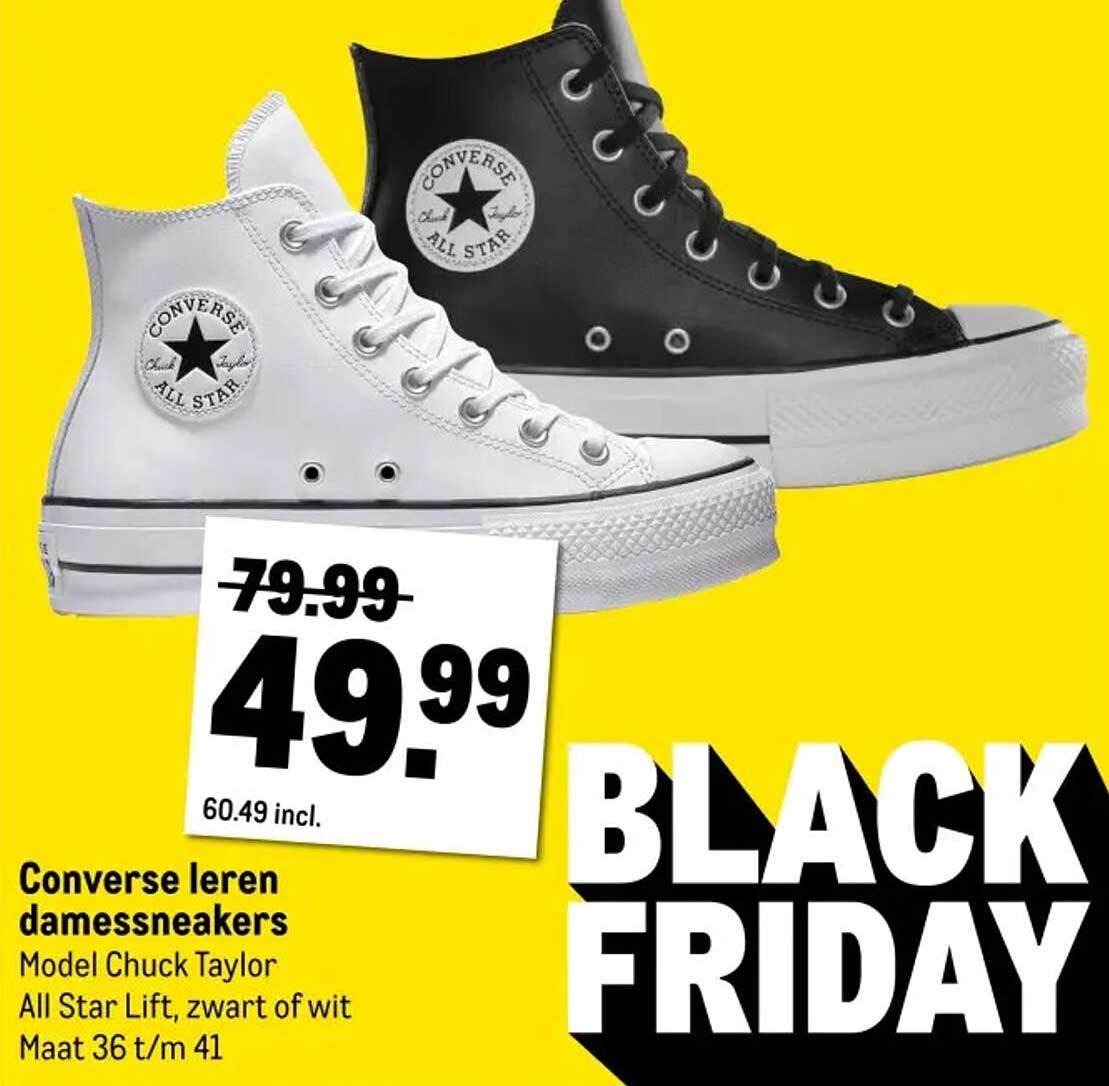 Converse leren damessneakers