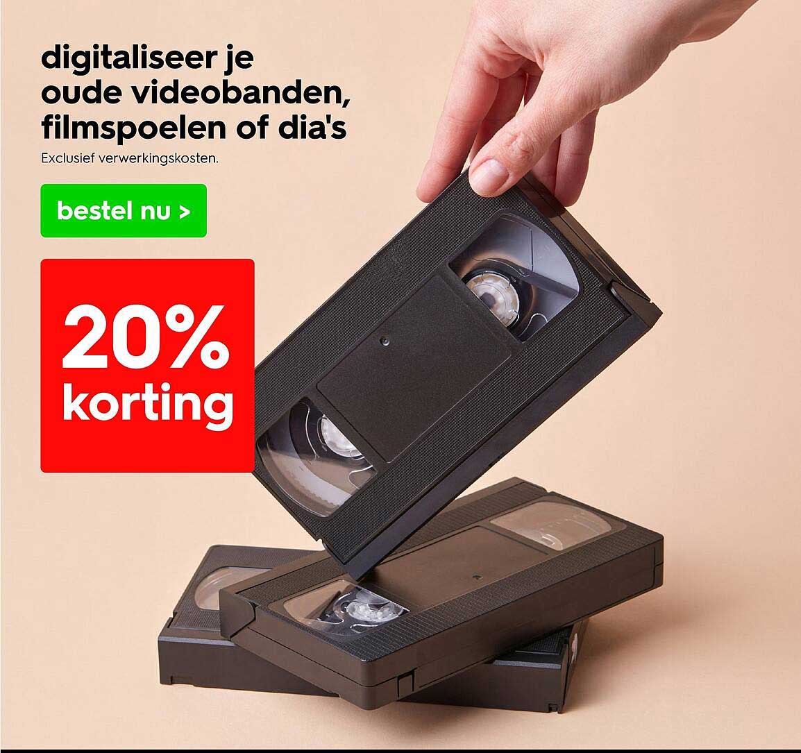 digitaliseer je oude videobanden, filmspoelen of dia's
