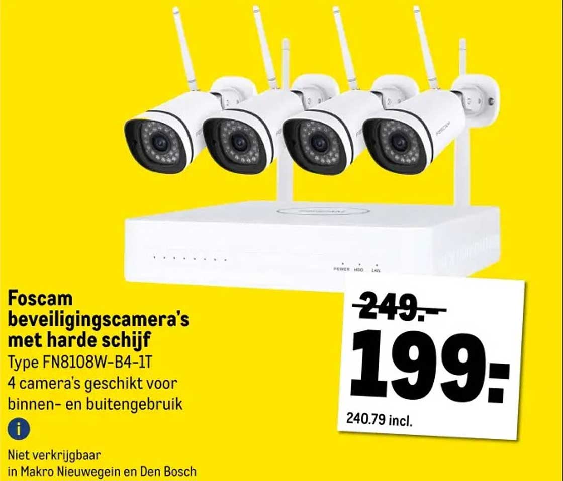 Foscam beveiligingscamera's met harde schijf