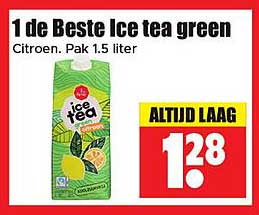 1 de Beste Ice tea green Citroen. Pak 1.5 liter