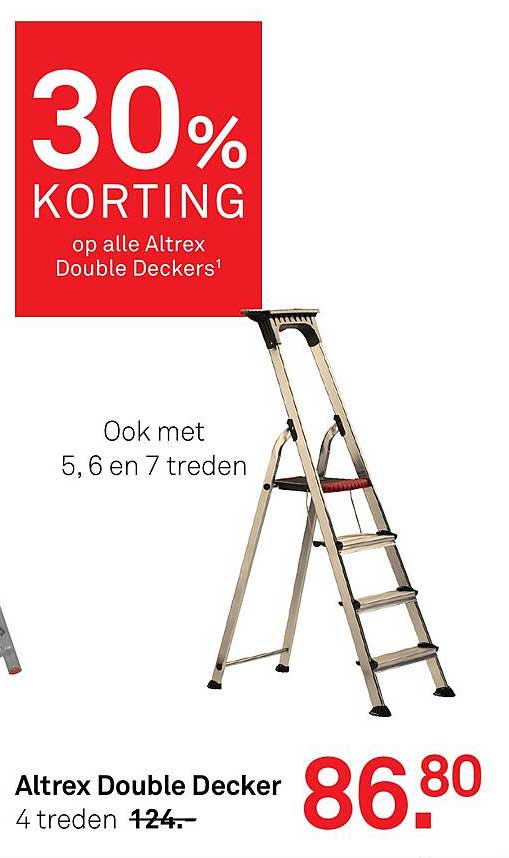 30% KORTING op alle Altrex Double Deckers