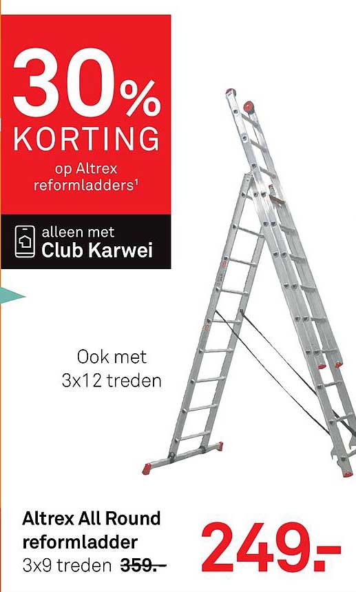 30% KORTING op Altrex reformladders
