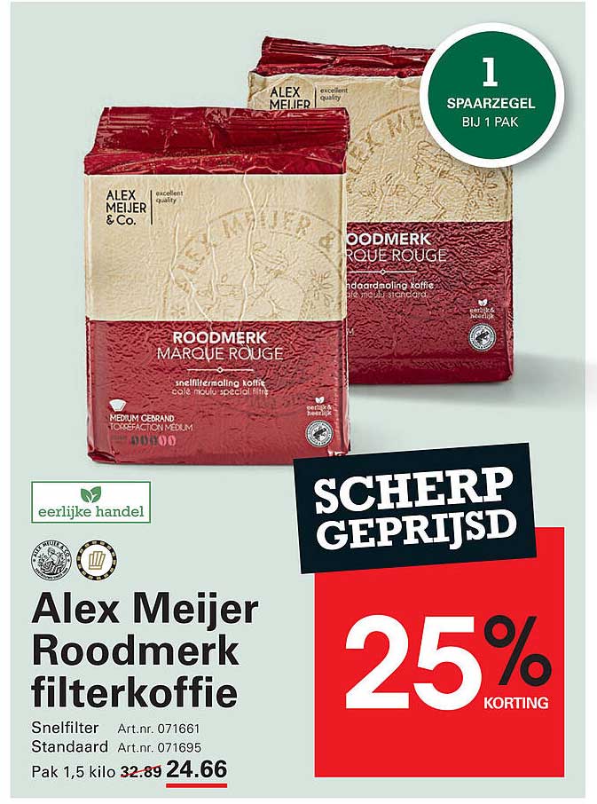Alex Meijer Roodmerk filterkoffie