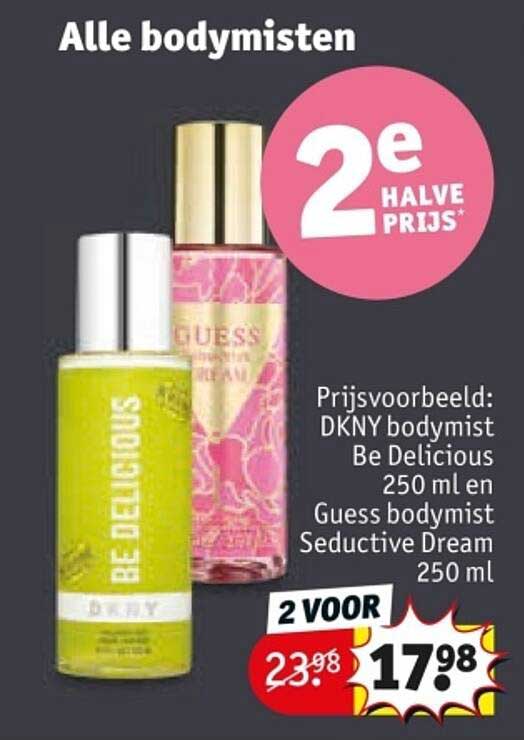 Alle bodymist 2e halve prijs