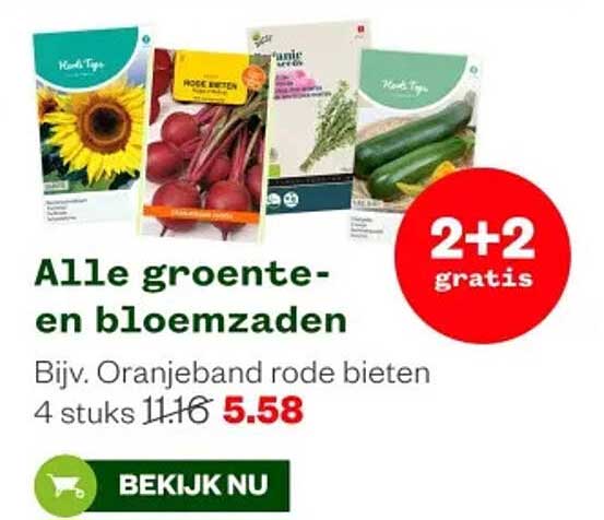 Alle groente- en bloemzaden