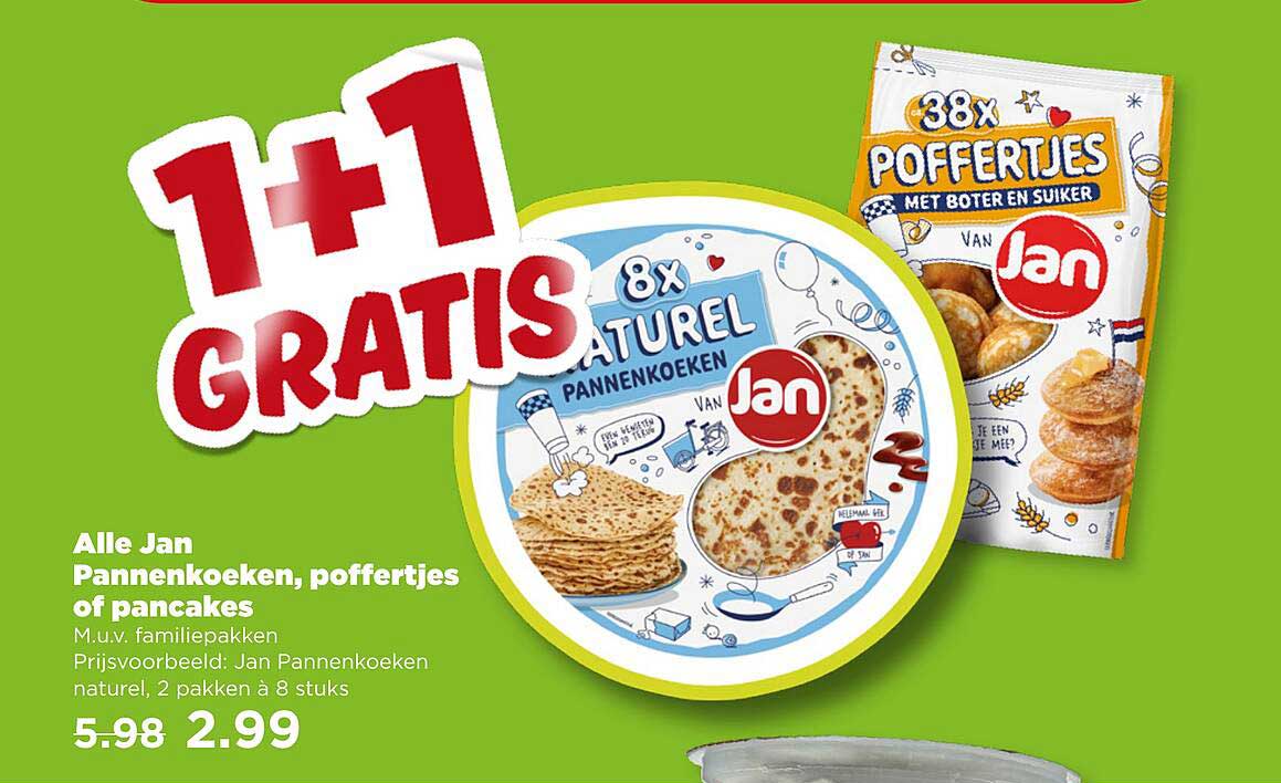 Alle Jan Pannenkoeken, poffertjes of pancakes