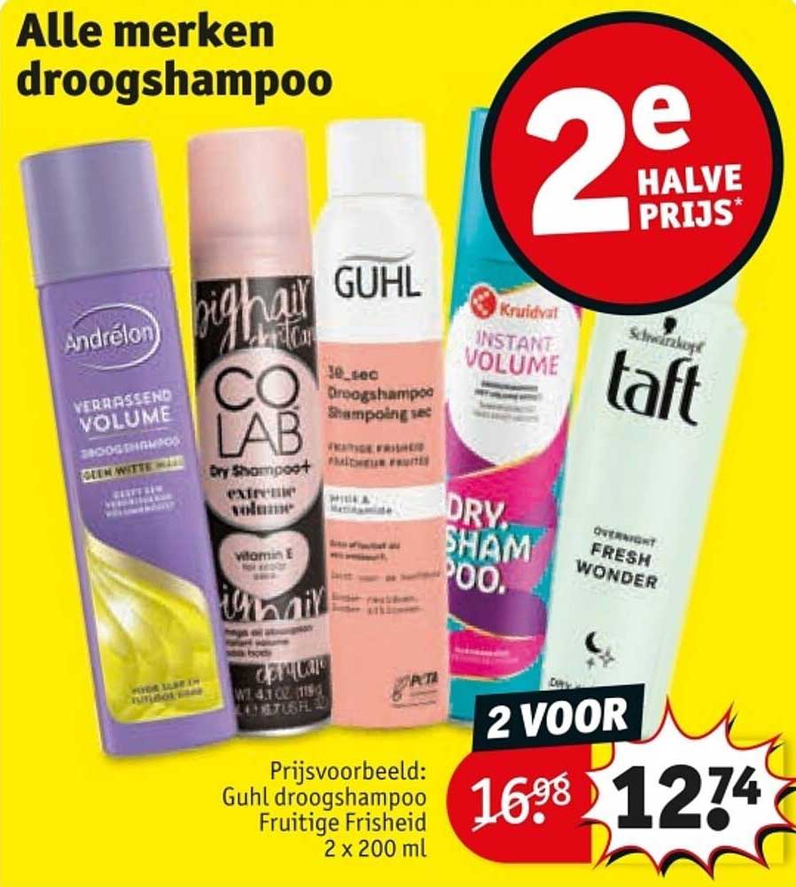 Alle merken droogshampoo