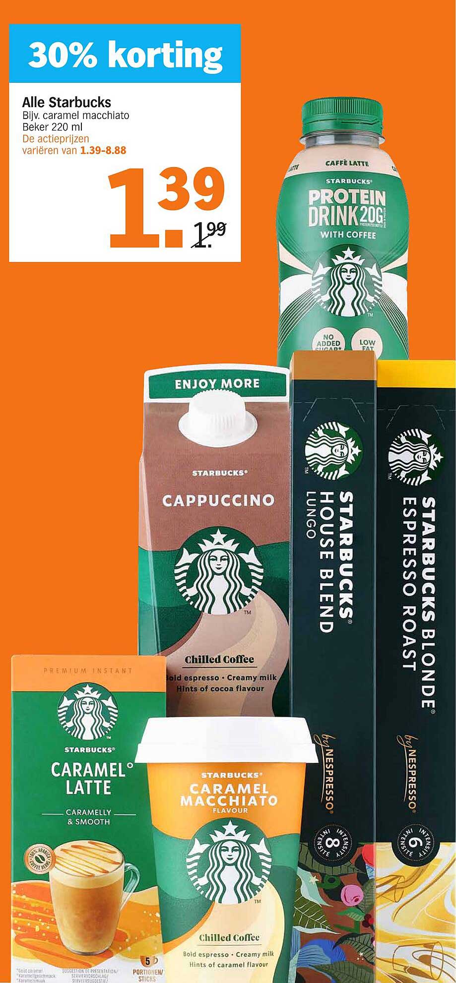 Alle Starbucks Bijv. caramel macchiato Beker 220 ml
