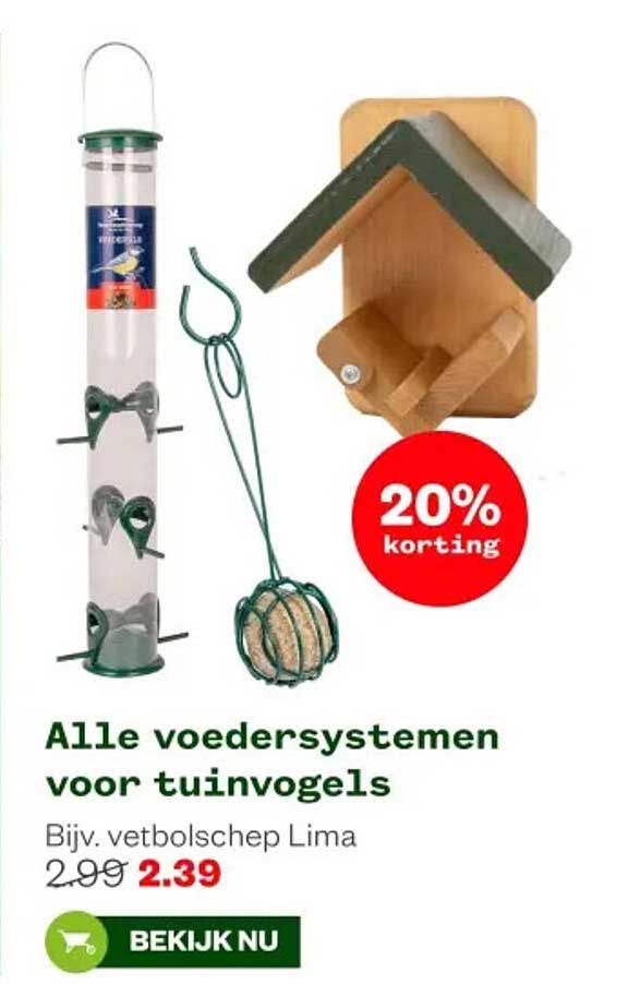Alle voedersystemen voor tuinvogels