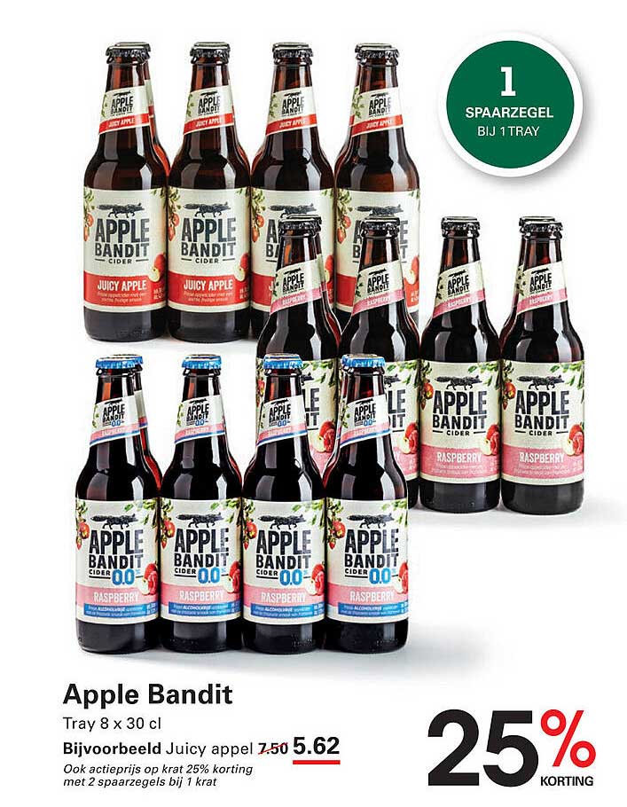Apple Bandit Tray 8 x 30 cl