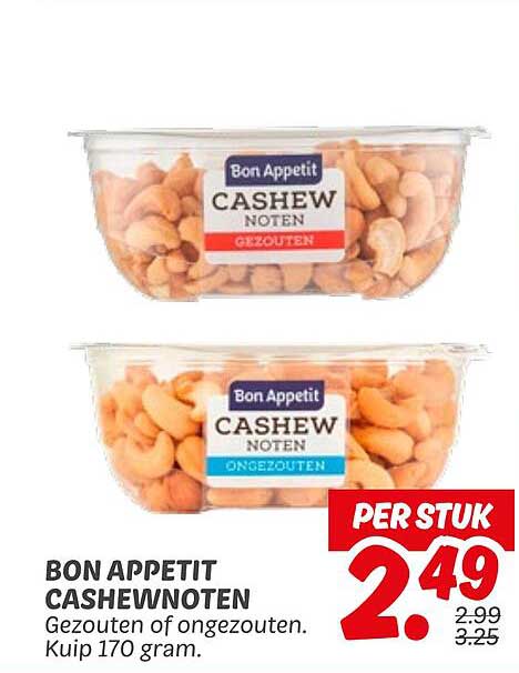 BON APPETIT CASHEWNOTEN