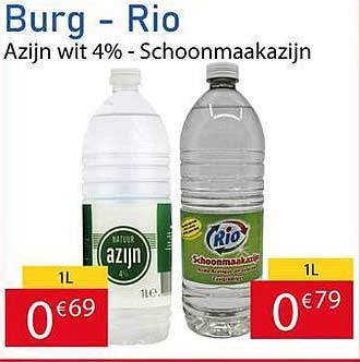 Burg - Rio Azijn wit 4% - Schoonmaakazijn