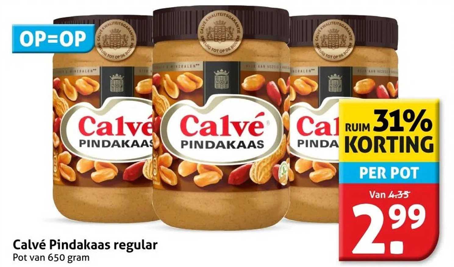 Calvé Pindakaas regular
