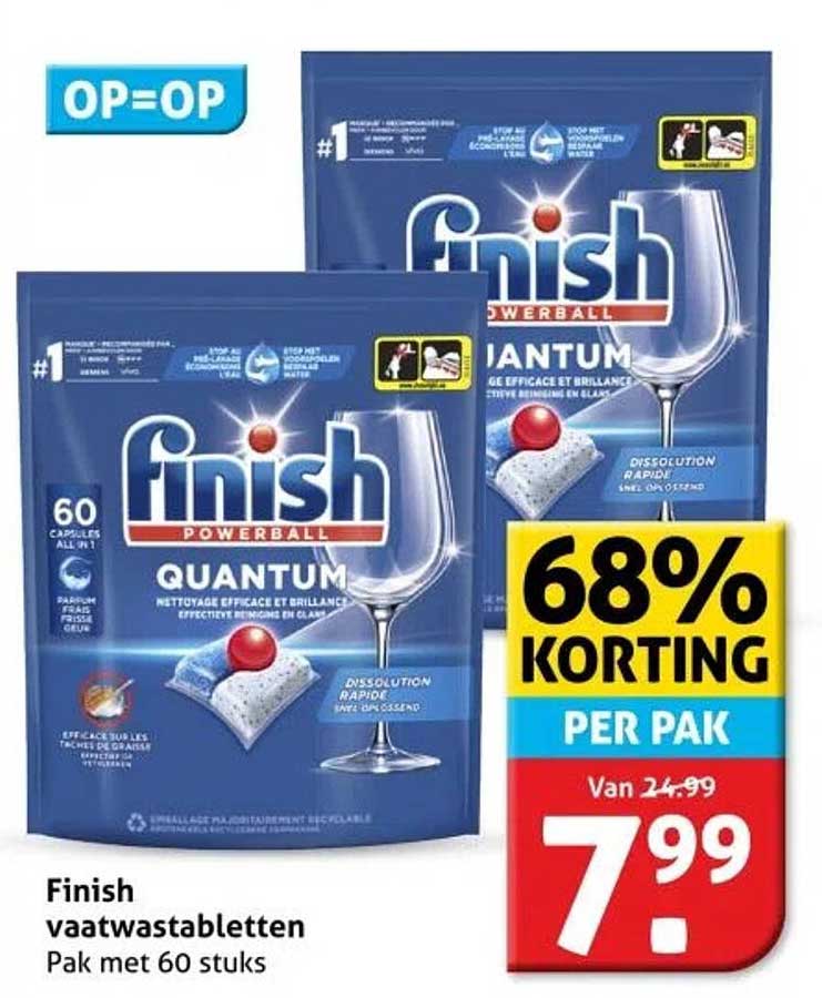 Finish vaatwastabletten Pak met 60 stuks