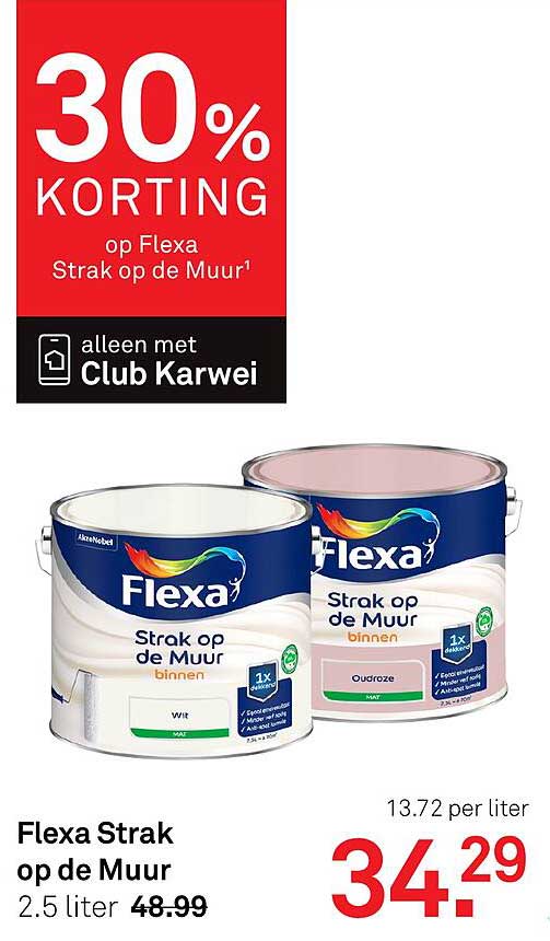 Flexa Strak op de Muur