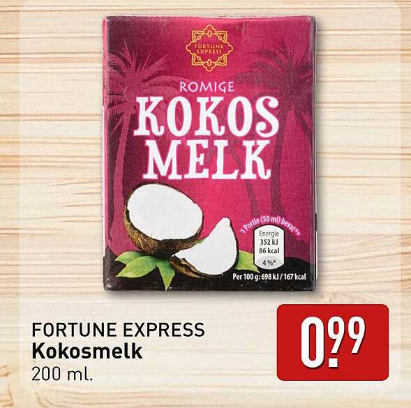 FORTUNE EXPRESS Kokosmelk 200 ml.