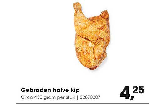 Gebraden halve kip